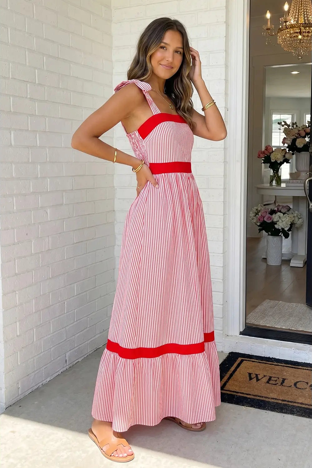 Scarlett Stripe Maxi Dress