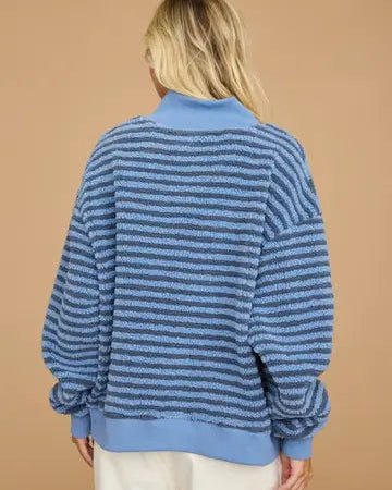 Something Blue Mock Neck